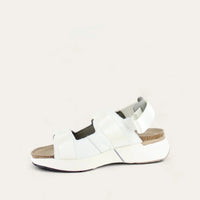 Odyssey White Silver Sandal Suede