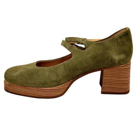 Dorking Cristel Green Suede Heels