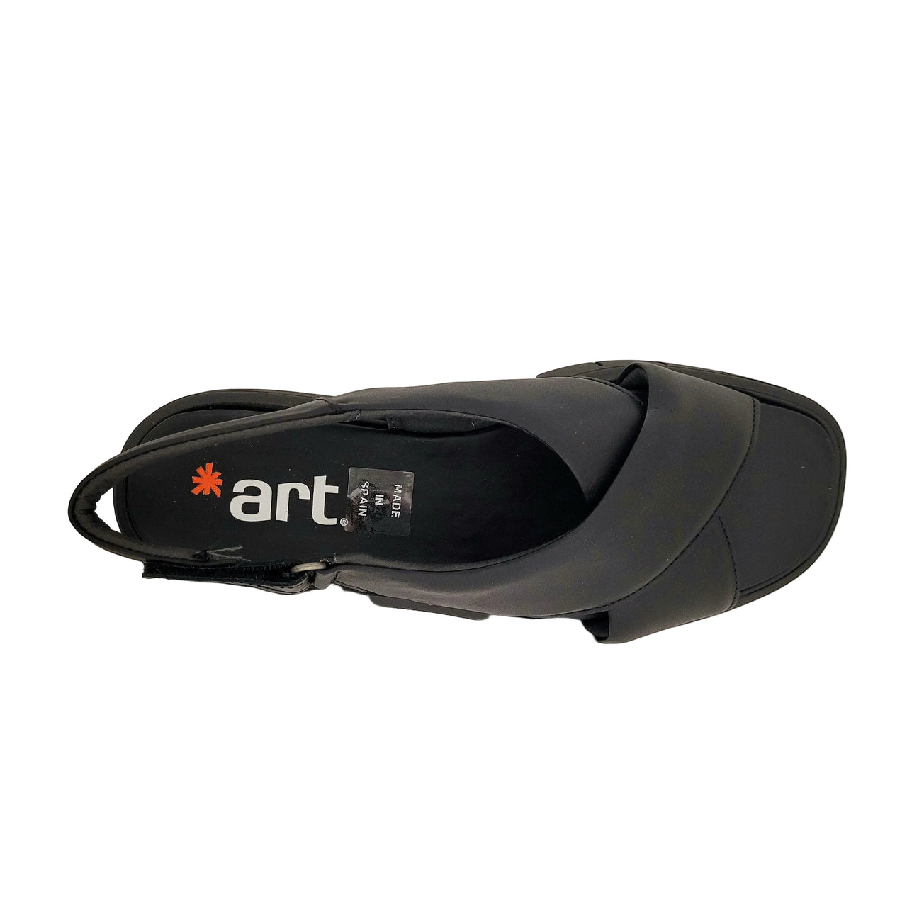 Art Malaga 1855 Nappa Black Sandals