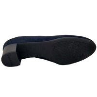 Dorking Geminis Marino Blue Suede Heels