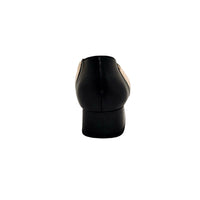 Dorking Gia Taupe/ Black Leather Ballet Flats