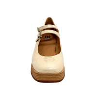 Dorking Cristel Beige Patent Leather Heels