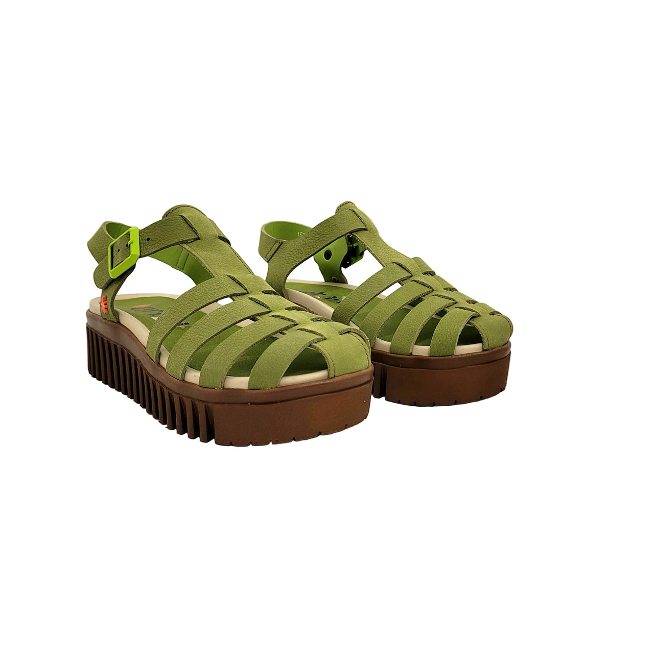Art Brighton 1575 Nobuck Green Sandals
