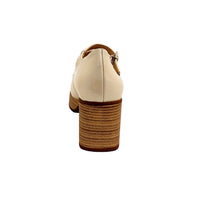 Dorking Cristel Beige Patent Leather Heels
