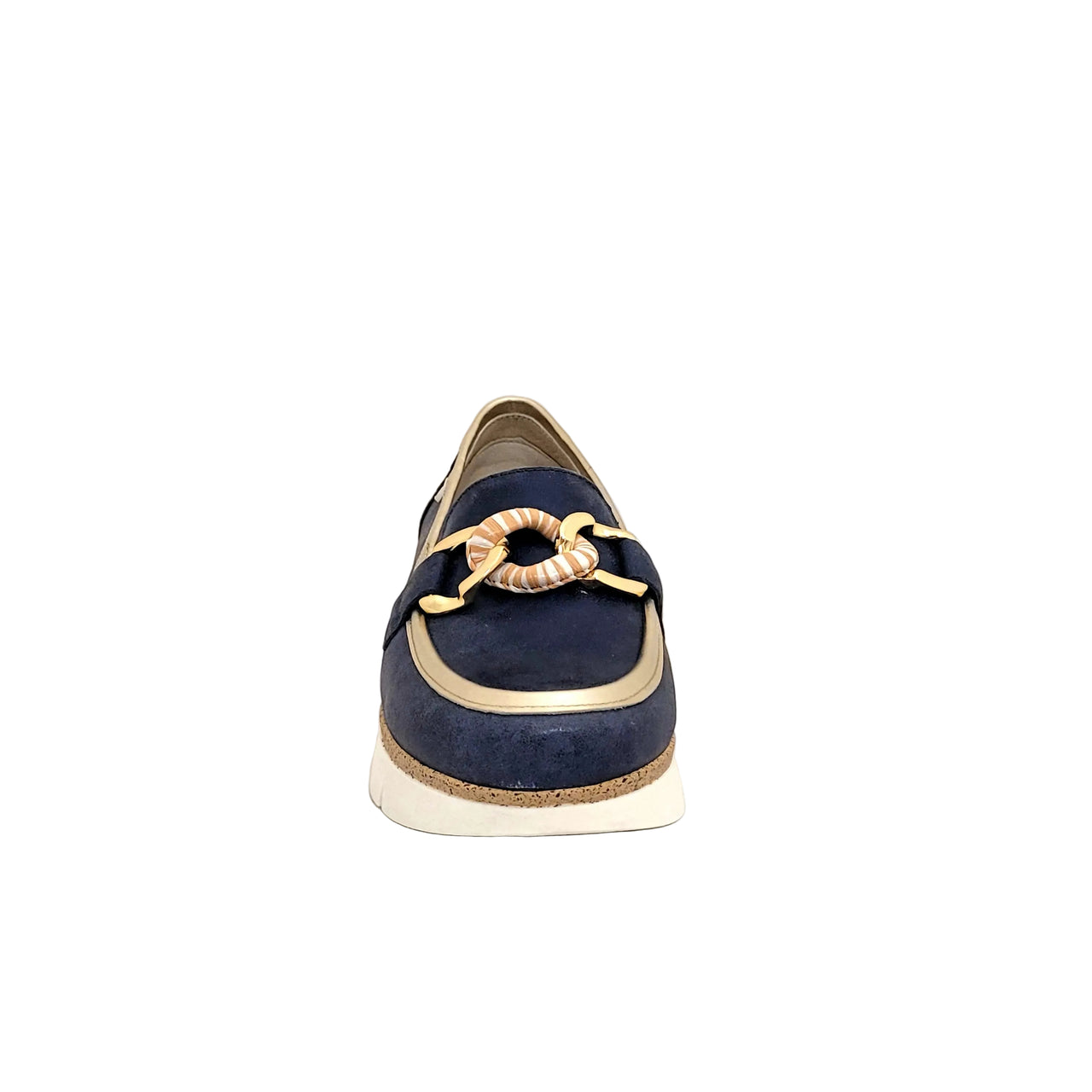 Dorking India Jeans Blue Leather Loafer