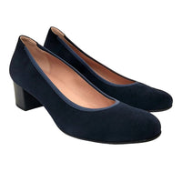 Dorking Geminis Marino Blue Suede Heels