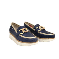 Dorking India Jeans Blue Leather Loafer