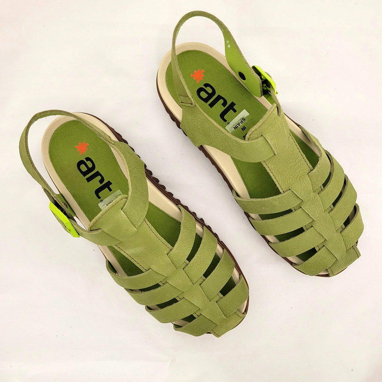 Art Brighton 1575 Nobuck Green Sandals
