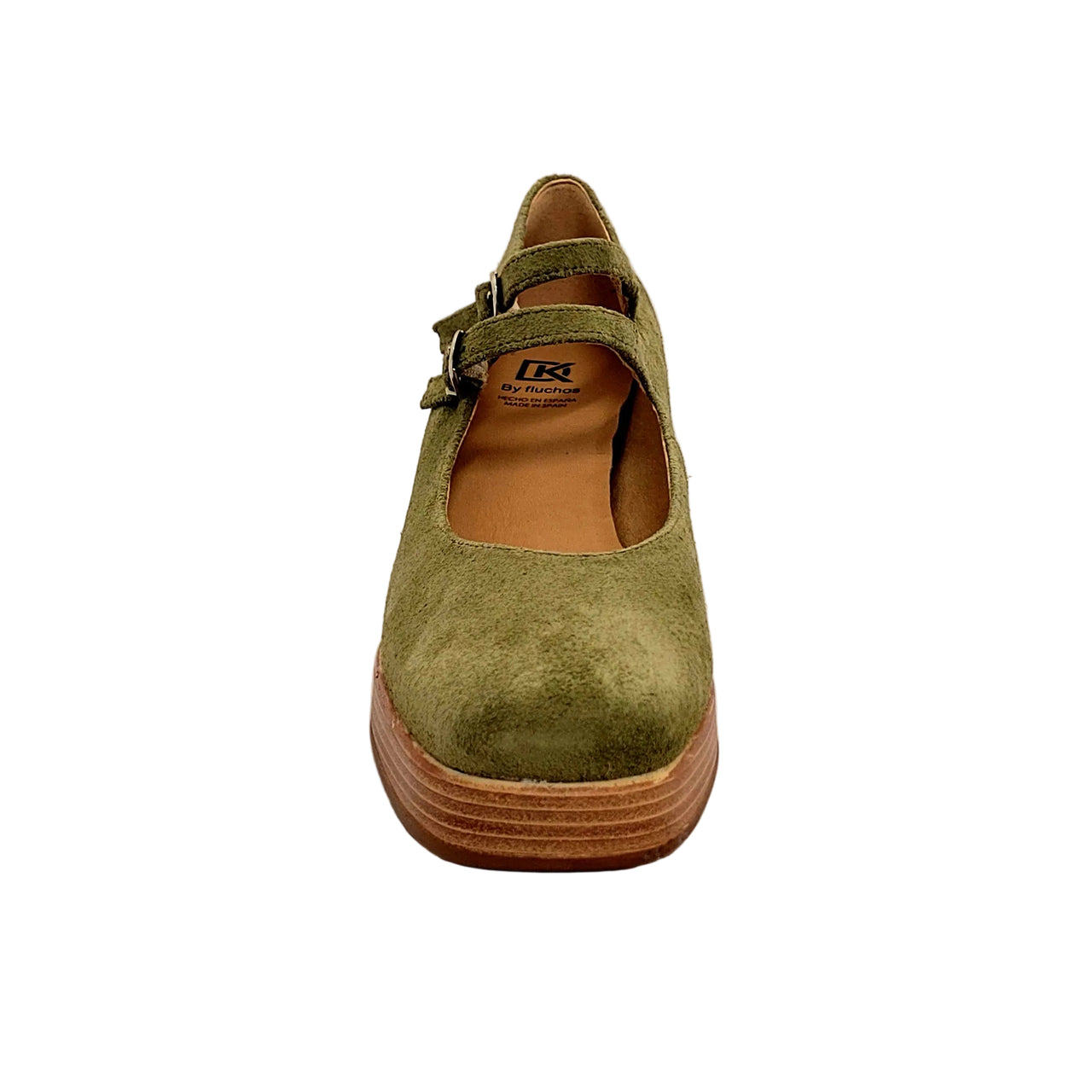 Dorking Cristel Green Suede Heels