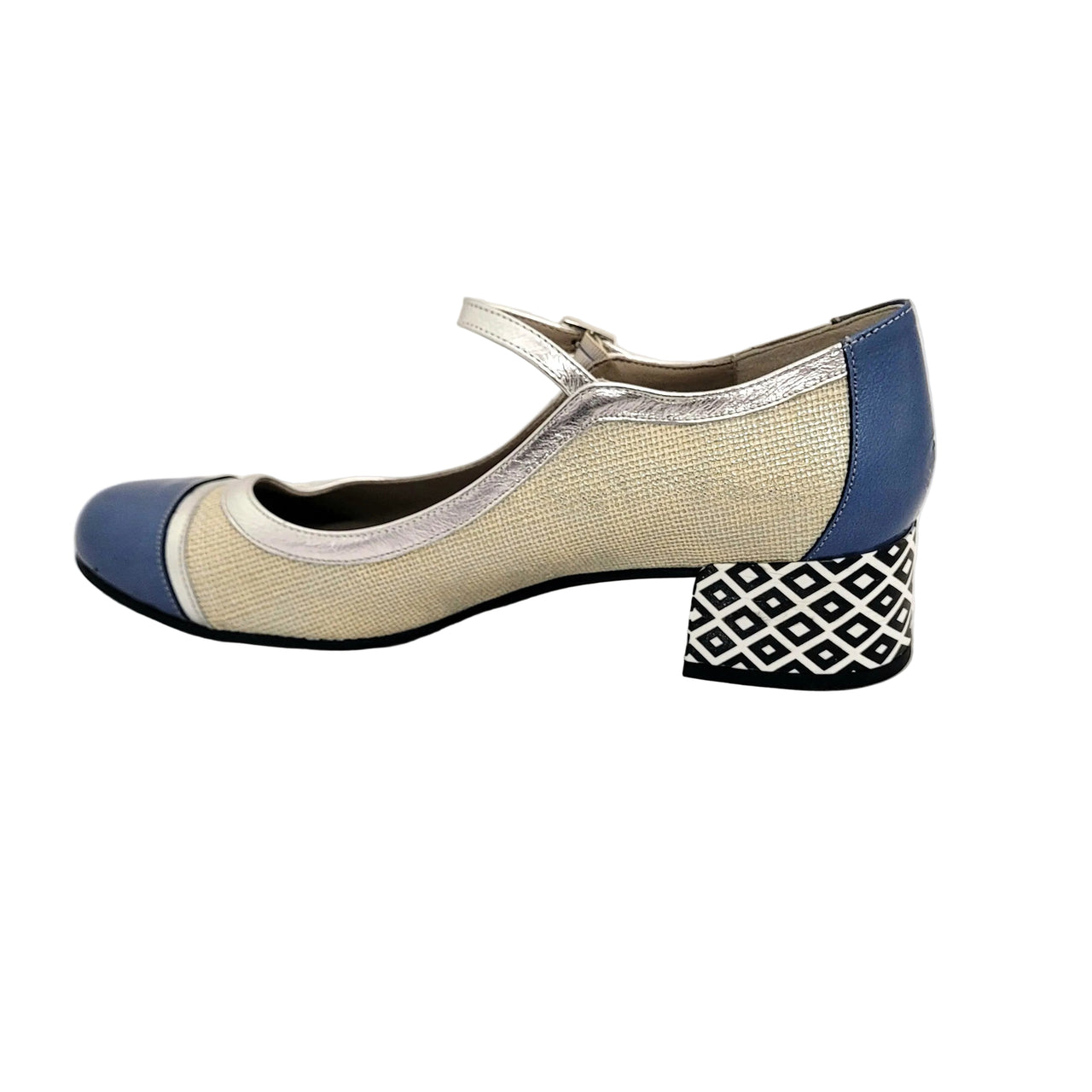 Dorking Frida Perla / Jeans Leather Heels
