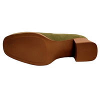 Dorking Cristel Green Suede Heels