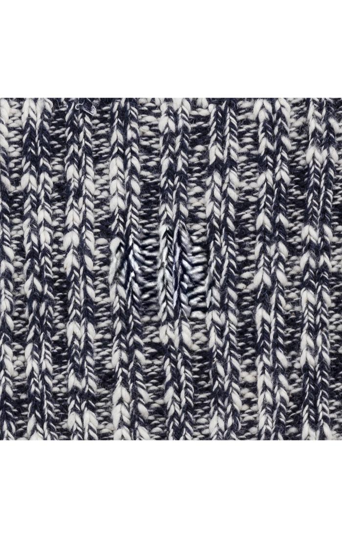 Cotton Slub Blue White