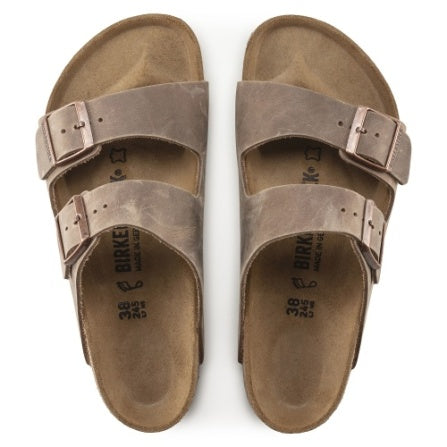 Birkenstock Arizona Sandal Tabacco Oiled Leather Regular Fit