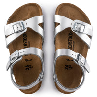 Rio Kids Metallic Silver Birko-Flor Narrow