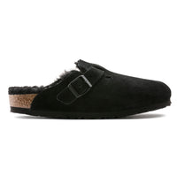 Boston Shearling Black Suede Leather/Shearling Regular