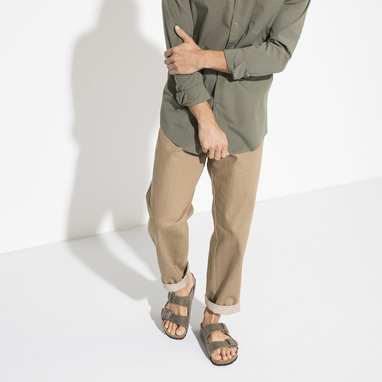 Arizona Faded Khaki SFB Sandal Oiled Leather Narrow