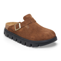 Boston Chunky Dark Tea Suede Leather Narrow