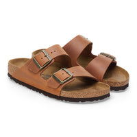 Arizona Sandal Cognac Oiled Leather Narrow