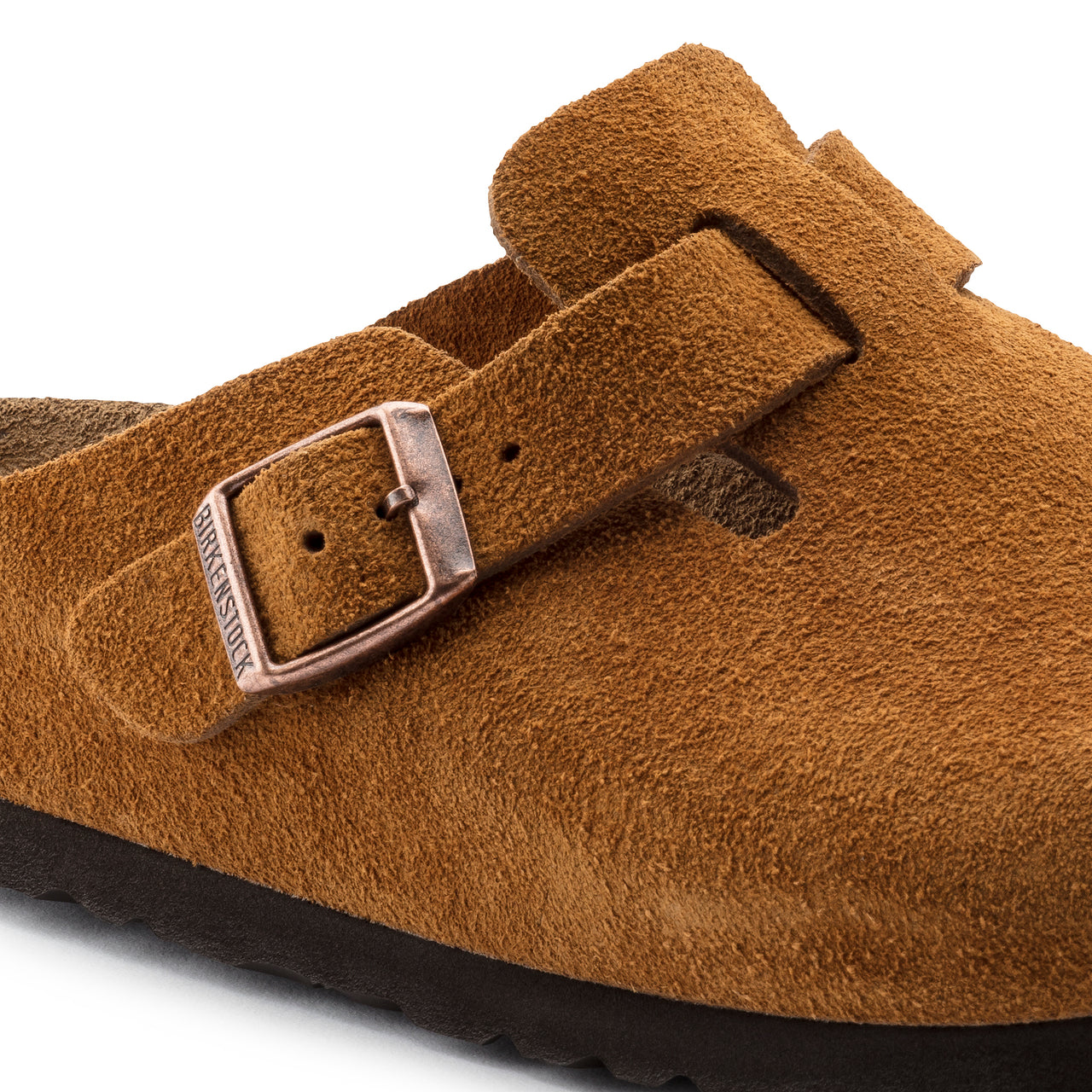 Boston Soft Footbed Mink Suede Leather Regular