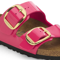 Arizona Big Buckle Fuchsia Patent Sandal Oiled Leather Regular
