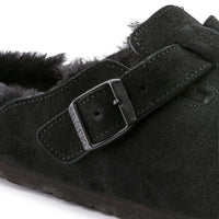 Boston Shearling Black Suede Leather/Shearling Regular