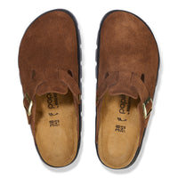 Boston Chunky Dark Tea Suede Leather Narrow