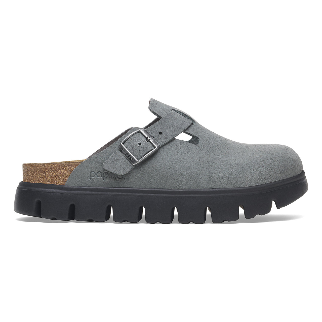 Boston Chunky Basalt Grey Suede Narrow