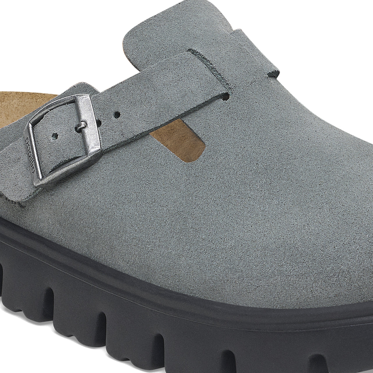 Boston Chunky Basalt Grey Suede Narrow