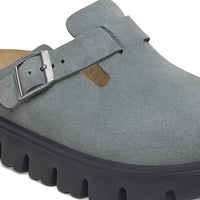 Boston Chunky Basalt Grey Suede Narrow