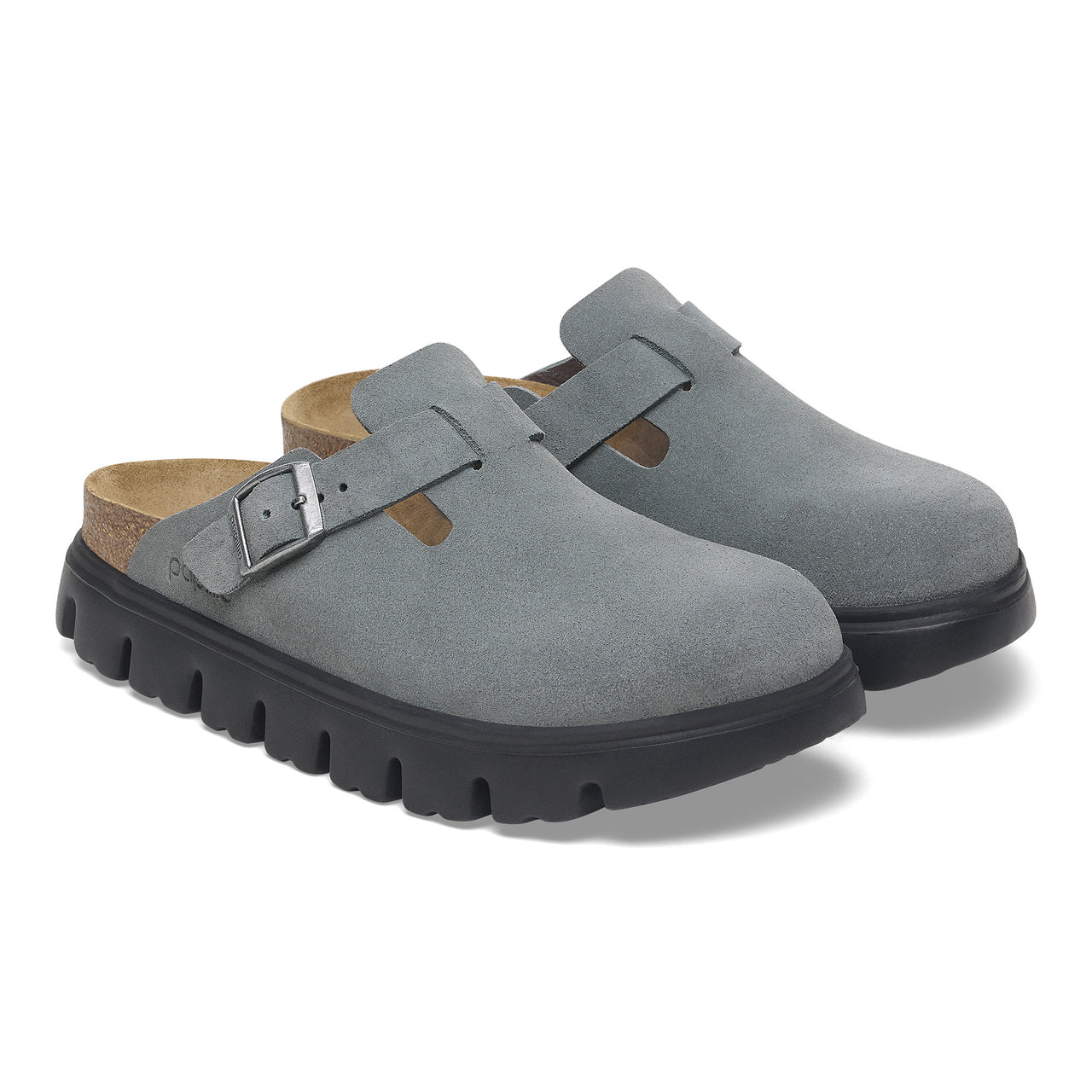 Boston Chunky Basalt Grey Suede Narrow