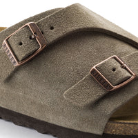 Zurich Taupe Suede Leather Regular