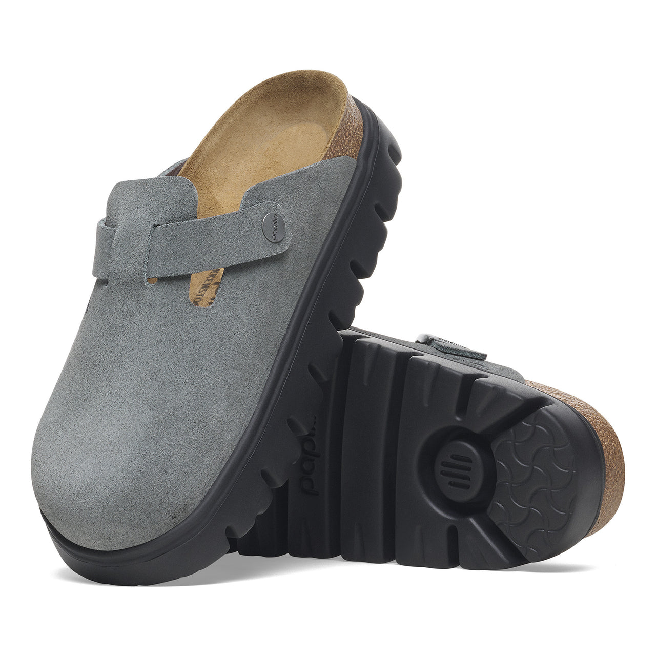 Boston Chunky Basalt Grey Suede Narrow
