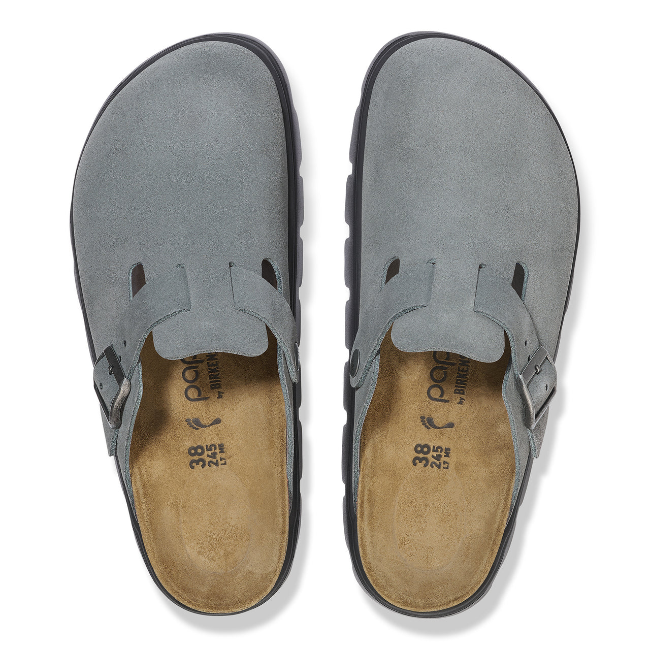 Boston Chunky Basalt Grey Suede Narrow