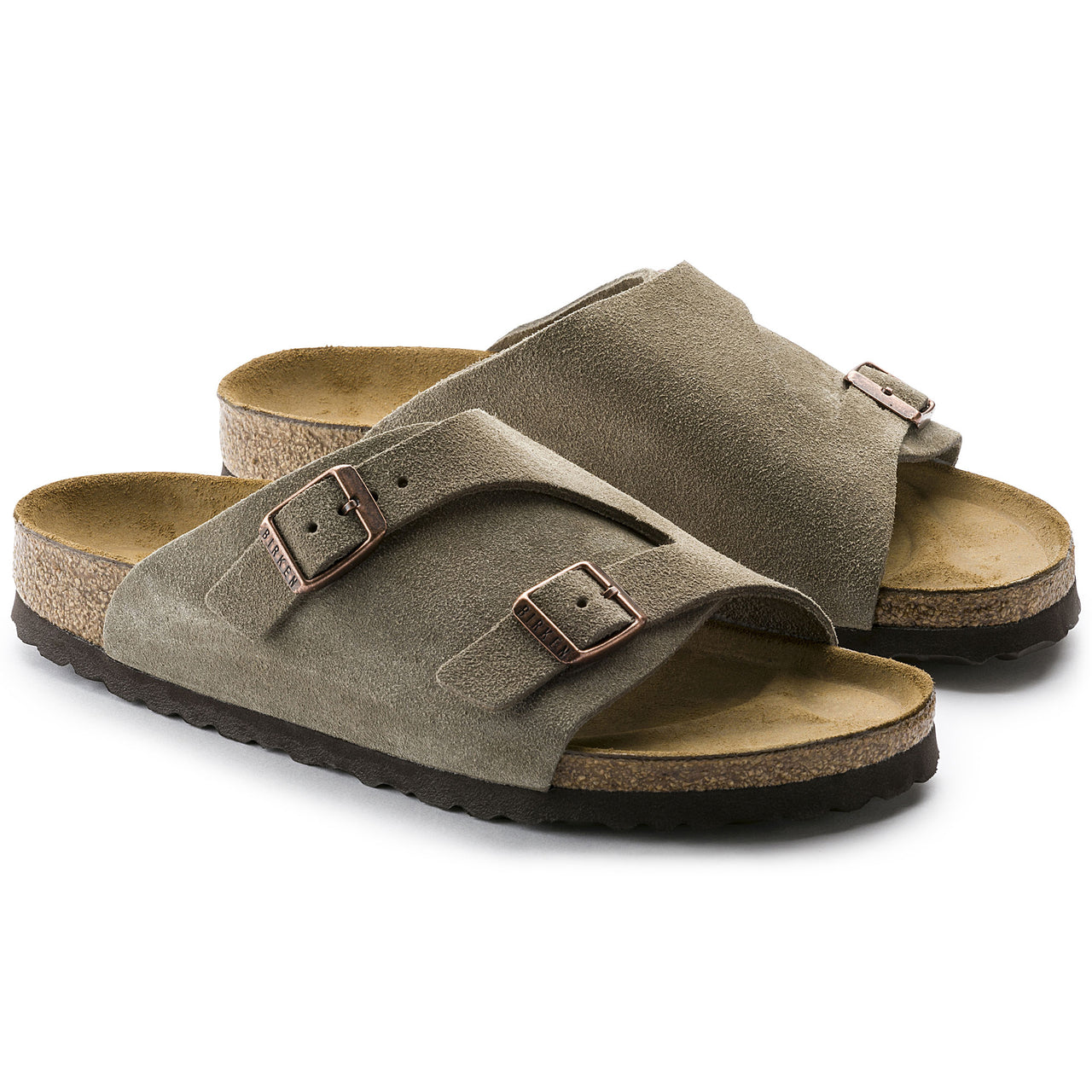 Zurich Taupe Suede Leather Regular