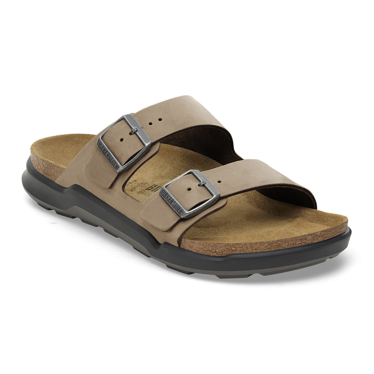 Birkenstock Arizona Cross Town Black Sandal Oiled Leather Regular Fit