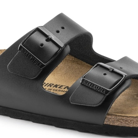 Birkenstock Arizona Black Sandal Smooth Leather Narrow Fit