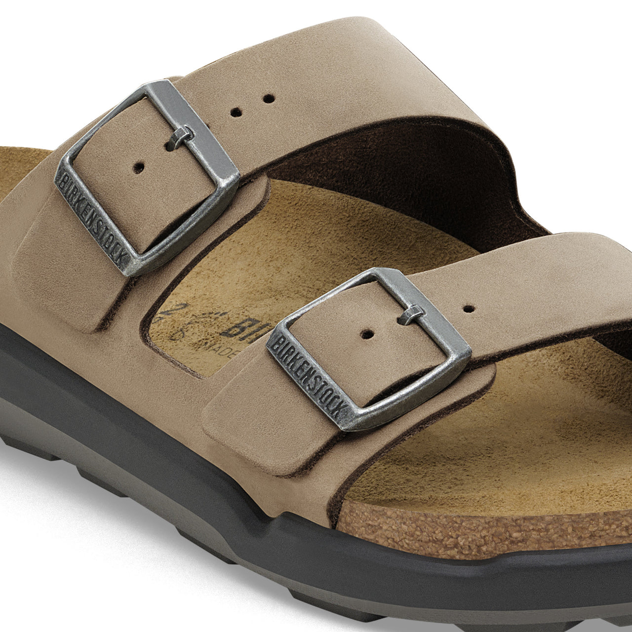 Birkenstock Arizona Cross Town Black Sandal Oiled Leather Regular Fit