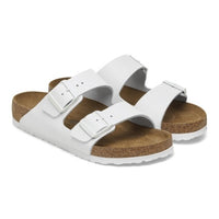 Birkenstock Arizona Sandal White Smooth Leather Narrow Fit