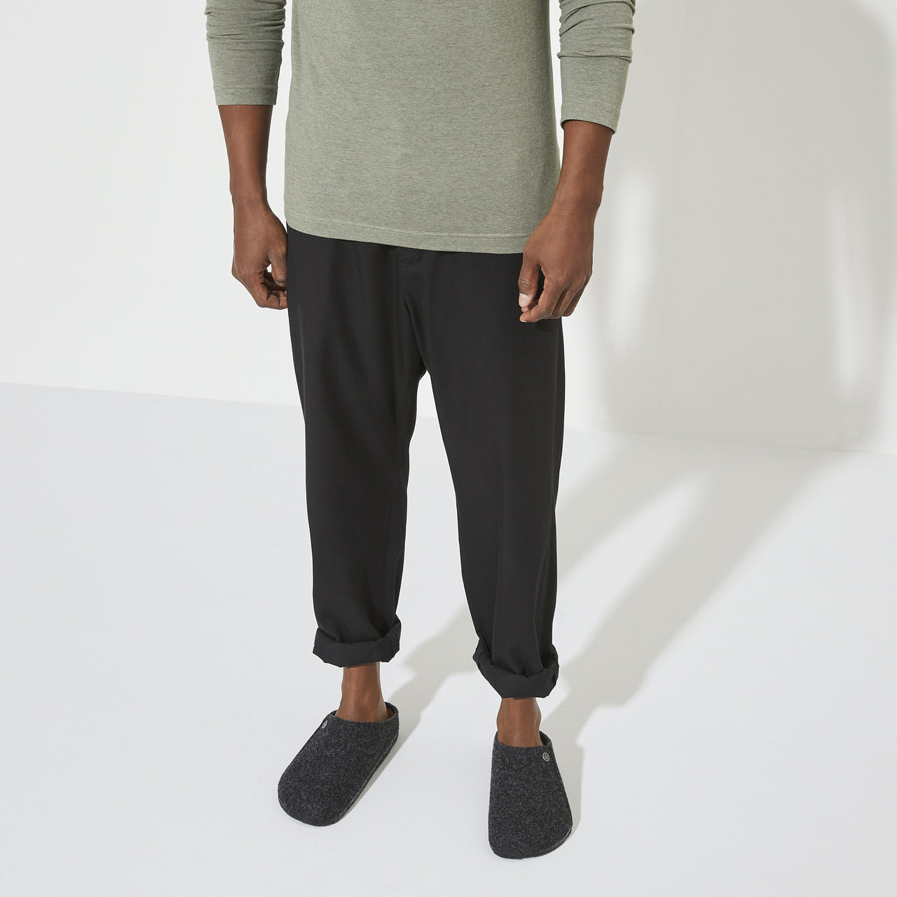 Zermatt Anthracite Wool Felt Narrow