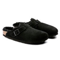 Boston Shearling Black Suede Leather/Shearling Regular