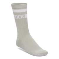 Cotton Crew Stripe Light Grey/White