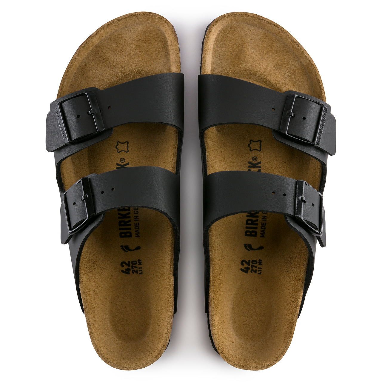 Arizona Sandal Black Birko-flor Narrow