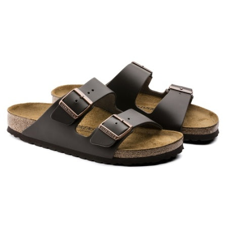 Birkenstock Arizona Sandal Dark Brown Smooth Leather Narrow Fit