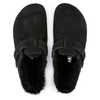 Boston Shearling Black Suede Leather/Shearling Regular