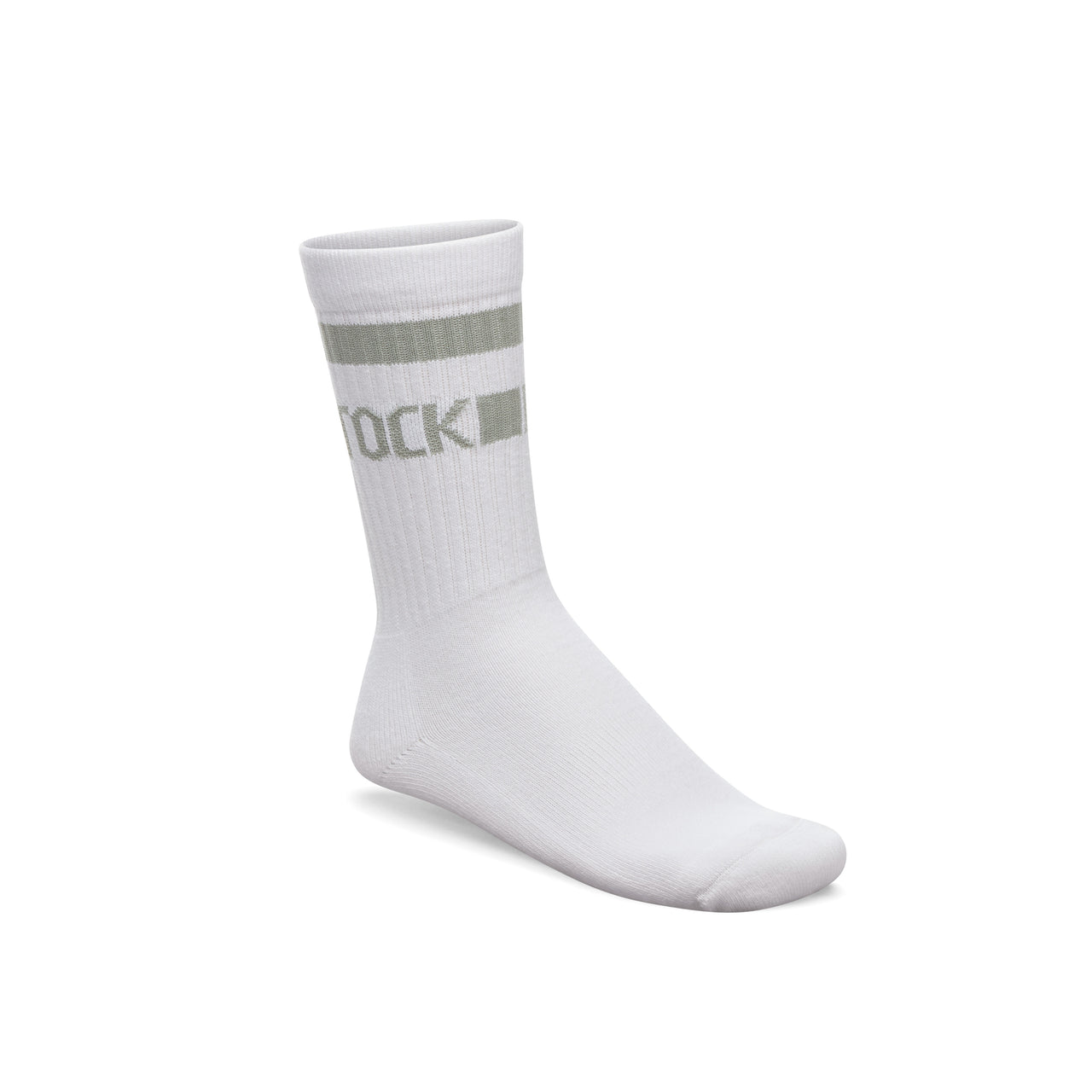 Cotton Crew Stripe White/Pure Sage