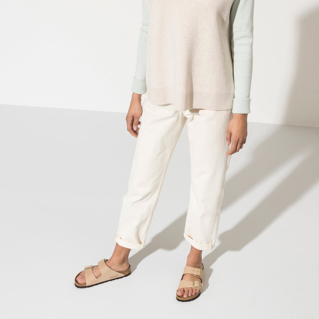 Arizona Soft Footbed Sandcastle Sandal Leather-Nubuck Narrow