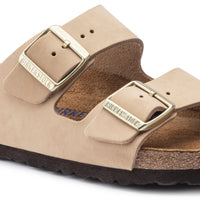 Arizona Soft Footbed Sandcastle Sandal Leather-Nubuck Narrow