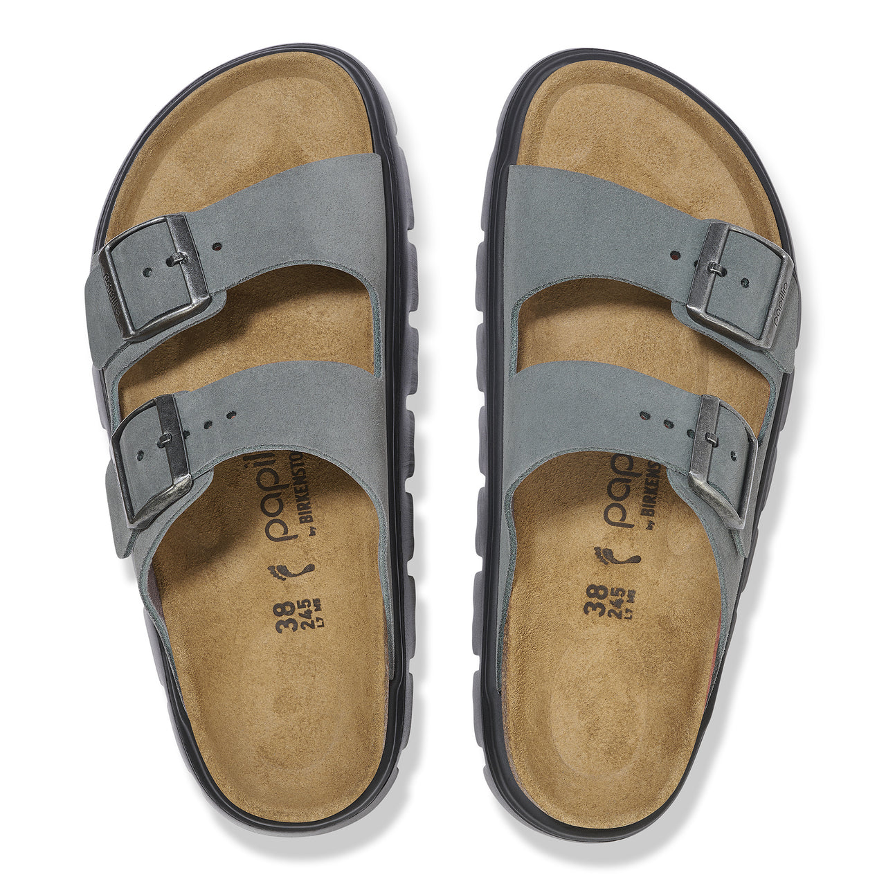 Arizona Chunky Basalt Grey Suede Narrow