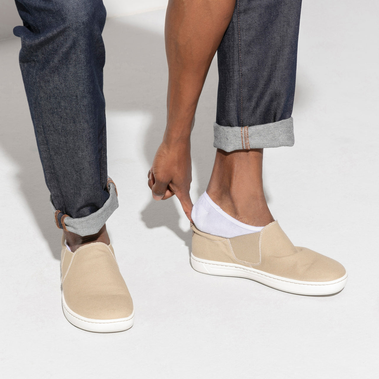 Cotton Sole Invisible White