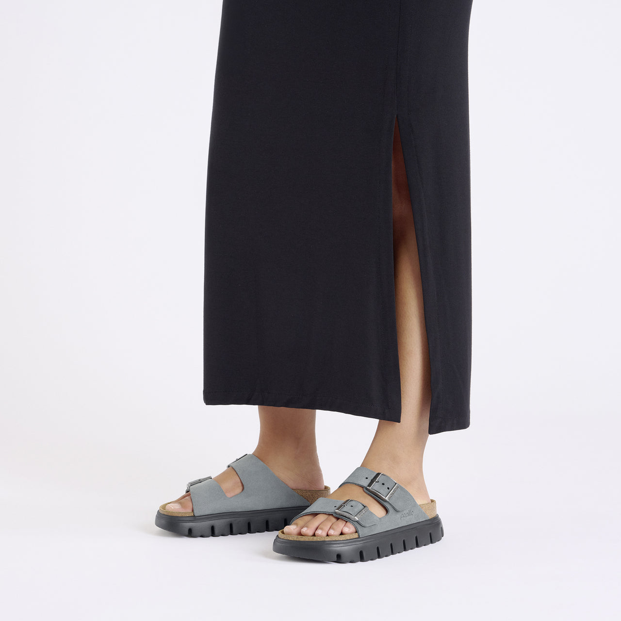 Arizona Chunky Basalt Grey Suede Narrow
